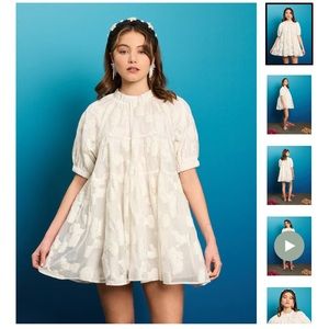 Sister Jane Shell Isle Organza Tiered Dress